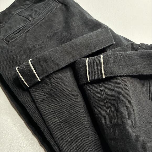 3sixteen Selvedge Chino Pants Men’s 32x33 Black Slim Tapered Button Fly USA - Picture 8 of 8